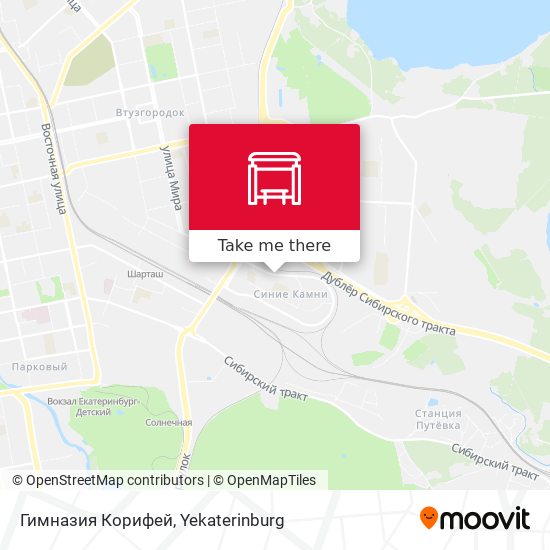 Гимназия Корифей map