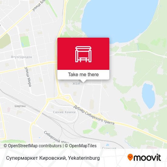 Супермаркет Кировский map