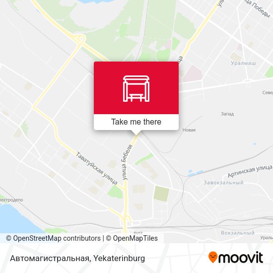 Автомагистральная map