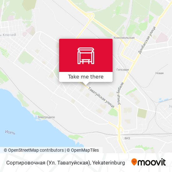 Сортировочная (Ул. Таватуйская) map