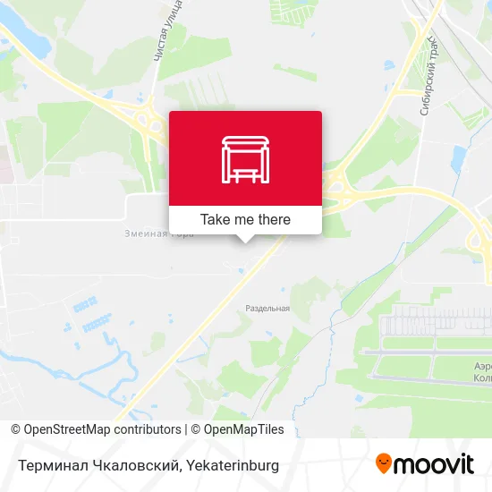 Терминал Чкаловский map