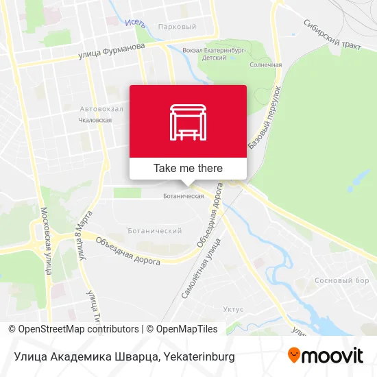 Улица Академика Шварца map