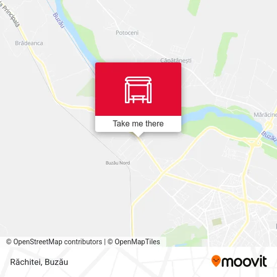 Răchitei map
