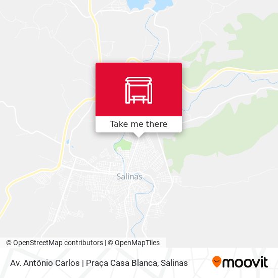 Av. Antônio Carlos | Praça Casa Blanca map