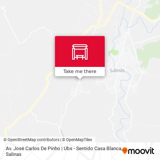 Av. José Carlos De Pinho | Ubs - Sentido Casa Blanca map