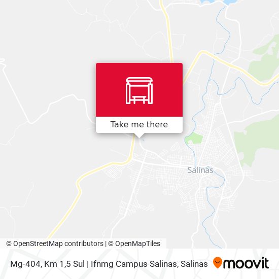 Mg-404, Km 1,5 Sul | Ifnmg Campus Salinas map