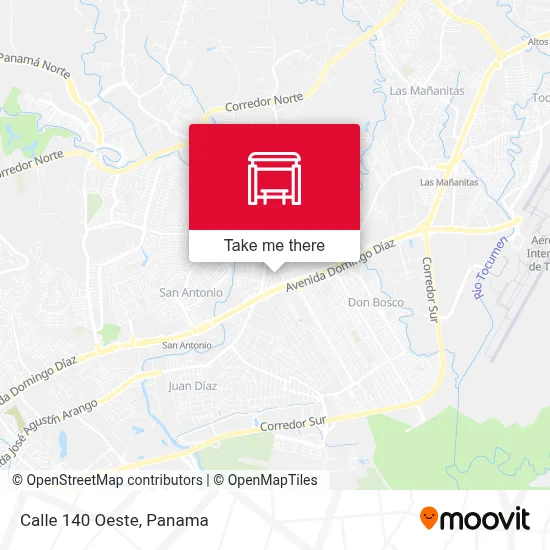 Mapa de Calle 140 Oeste