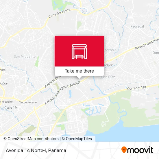 Mapa de Avenida 1c Norte-I