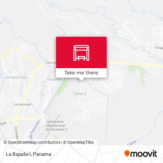 La Bajada-I map