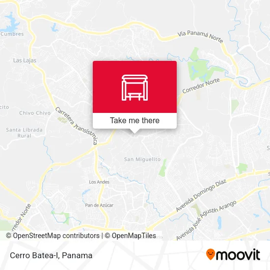 Mapa de Cerro Batea-I