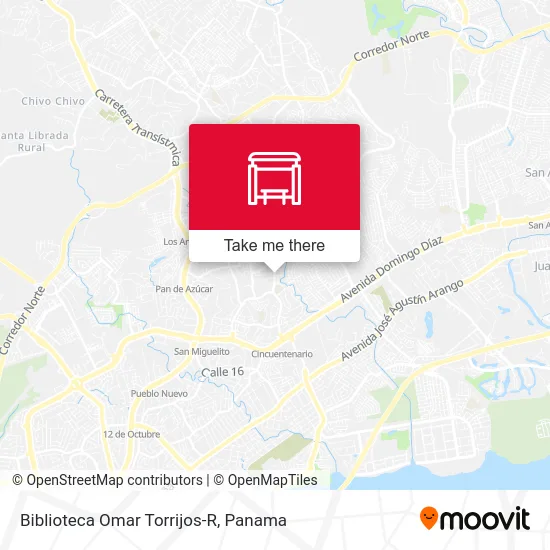 Biblioteca Omar Torrijos-R map