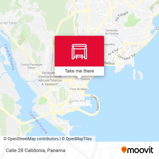 Mapa de Calle 28 Calidonia