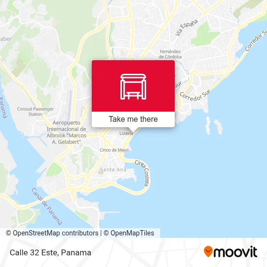 Mapa de Calle 32 Este