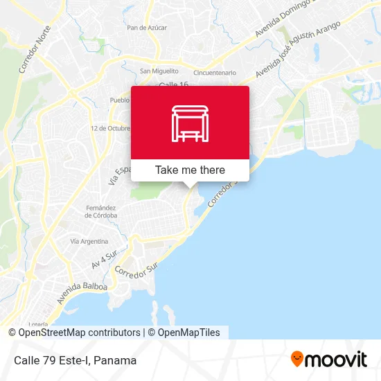Calle 79 Este-I map