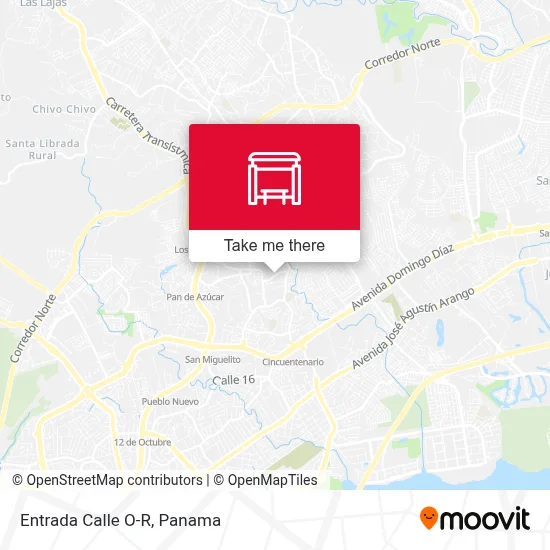 Entrada Calle O-R map