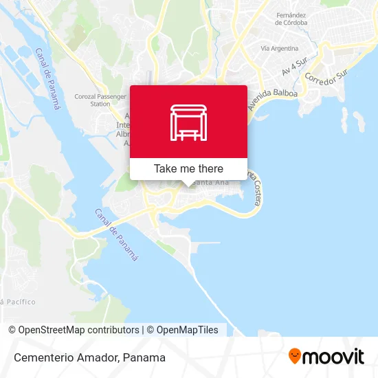 Cementerio Amador map