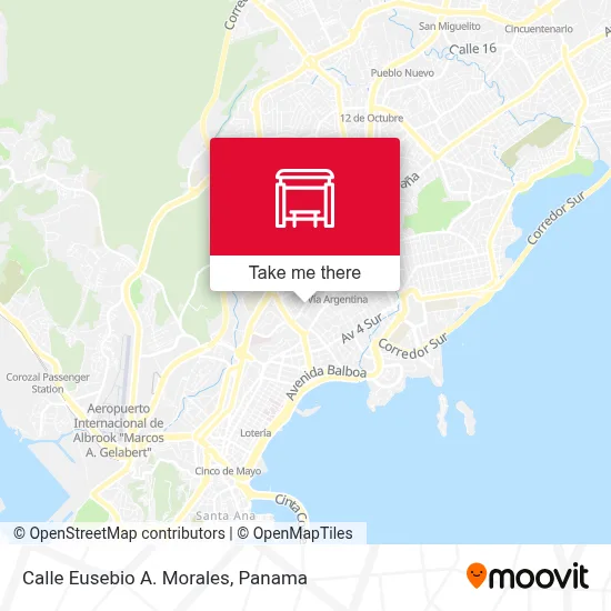 Calle Eusebio A. Morales map