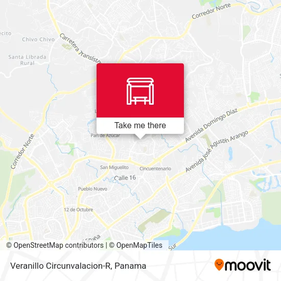 Mapa de Veranillo Circunvalacion-R