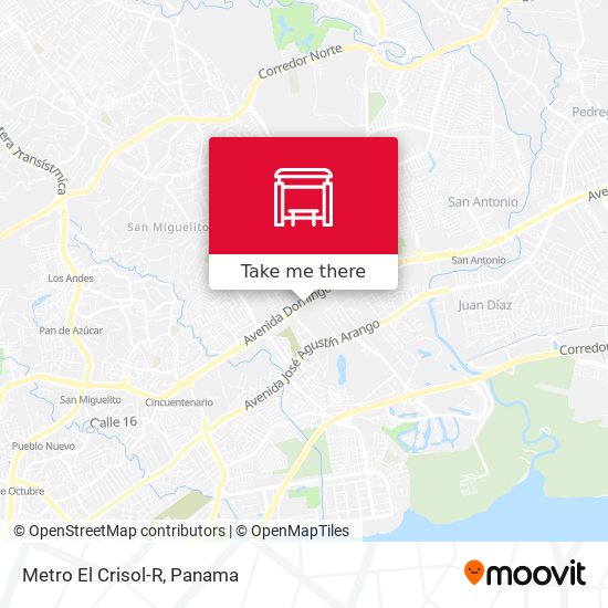Metro El Crisol-R map