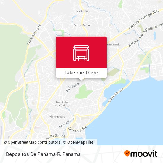 Depositos De Panama-R map