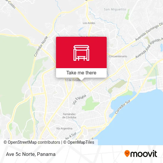 Mapa de Ave 5c Norte