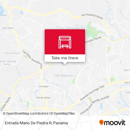 Entrada Mano De Piedra-R map