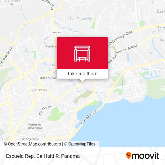 Escuela Rep. De Haiti-R map