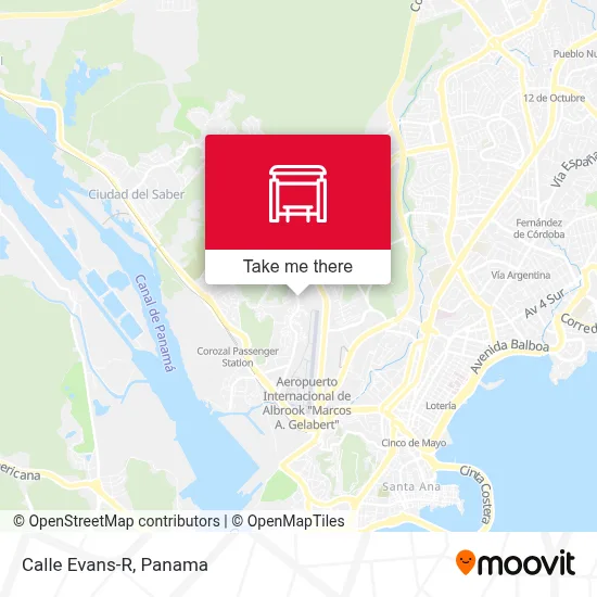 Mapa de Calle Evans-R