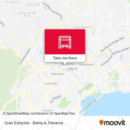 Mapa de Gran Estación - Bahía A