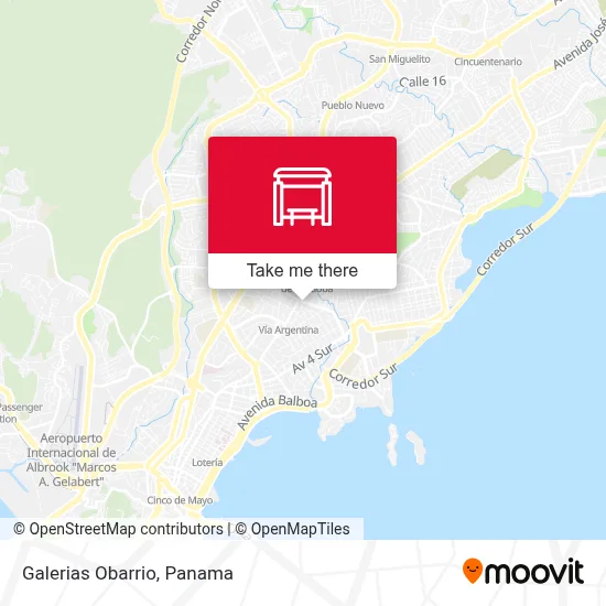 Galerias Obarrio map