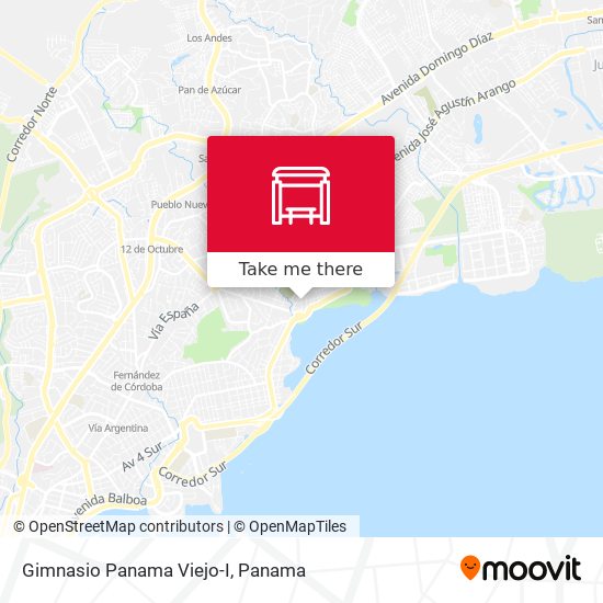 Gimnasio Panama Viejo-I map