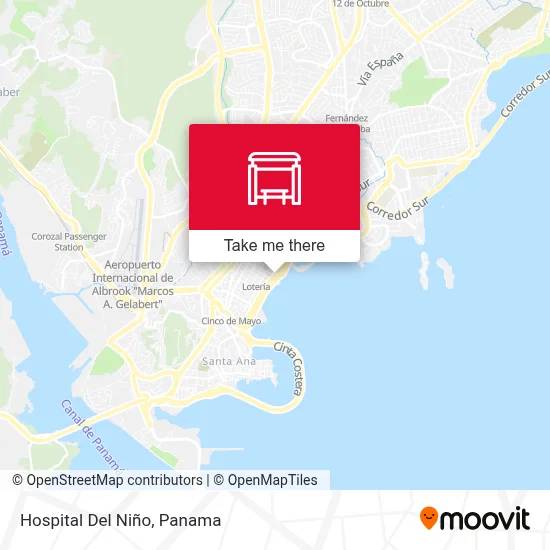 Mapa de Hospital Del Niño