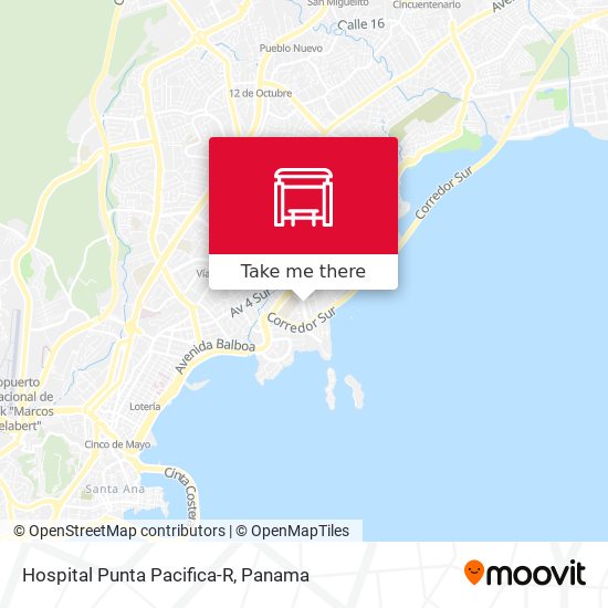 Hospital Punta Pacifica-R map
