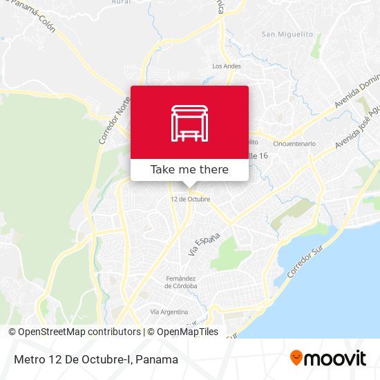 Metro 12 De Octubre-I map