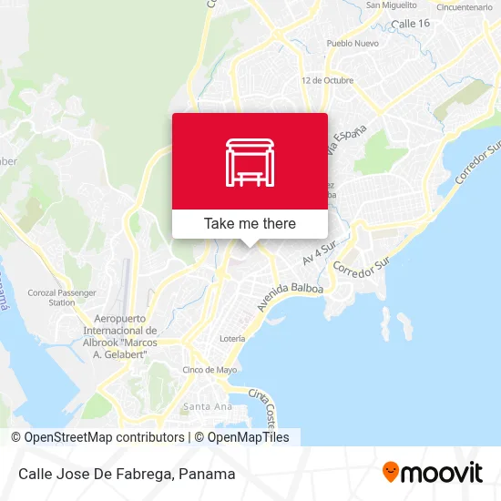 Calle Jose De Fabrega map