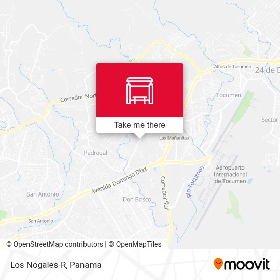 Los Nogales-R map