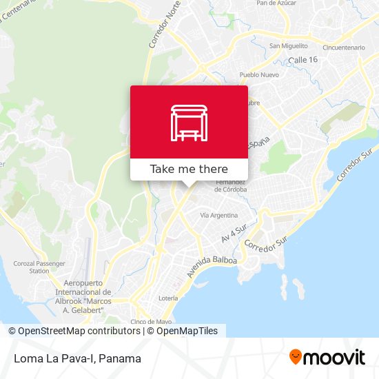 Loma La Pava-I map