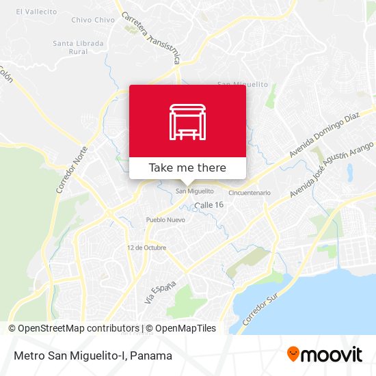Metro San Miguelito-I map