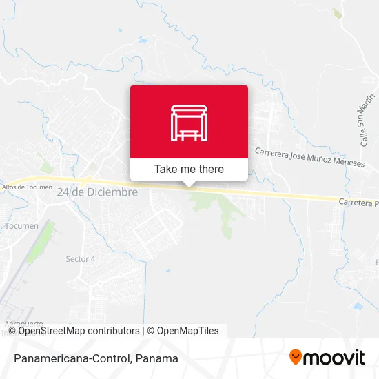 Panamericana-Control map