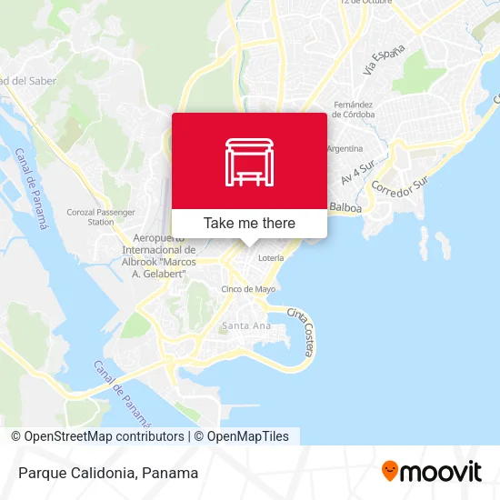 Mapa de Parque Calidonia