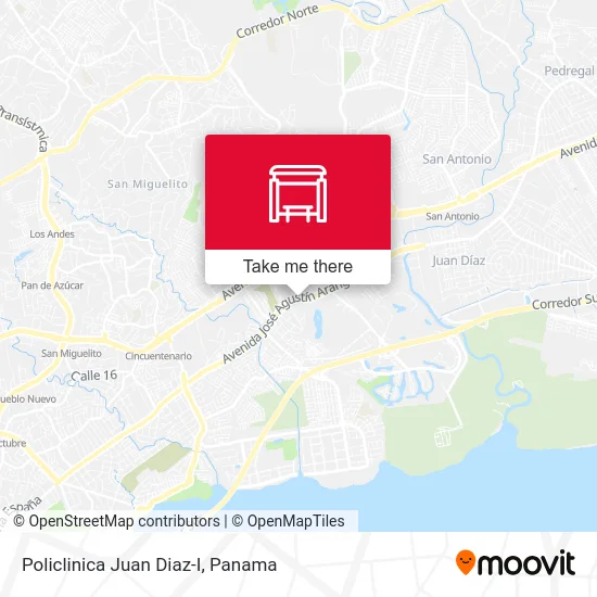 Policlinica Juan Diaz-I map