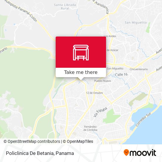 Policlinica De Betania map