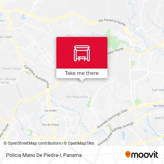 Policia Mano De Piedra-I map
