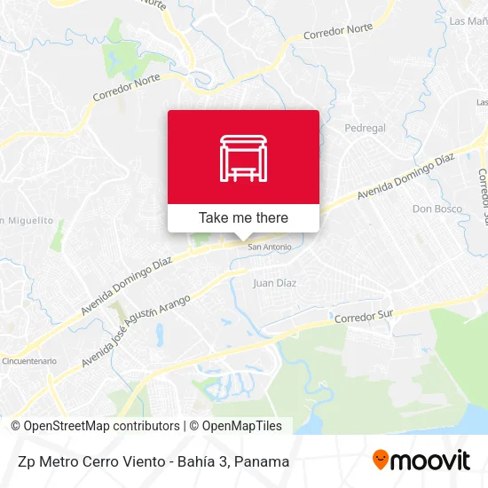 Mapa de Zp Metro Cerro Viento - Bahía 3