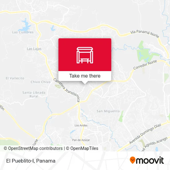 El Pueblito-I map