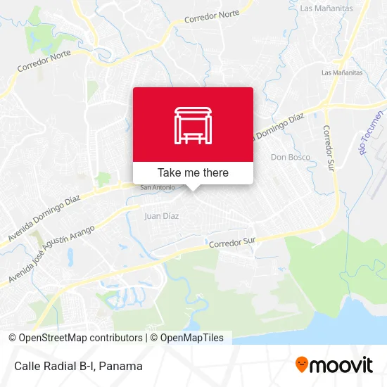 Calle Radial B-I map