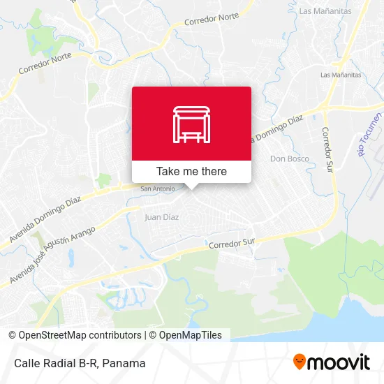 Mapa de Calle Radial B-R