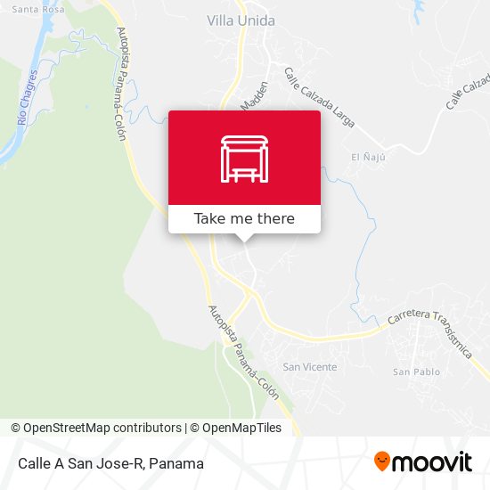 Calle A San Jose-R map