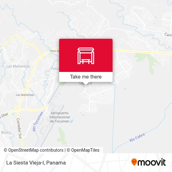 La Siesta Vieja-I map