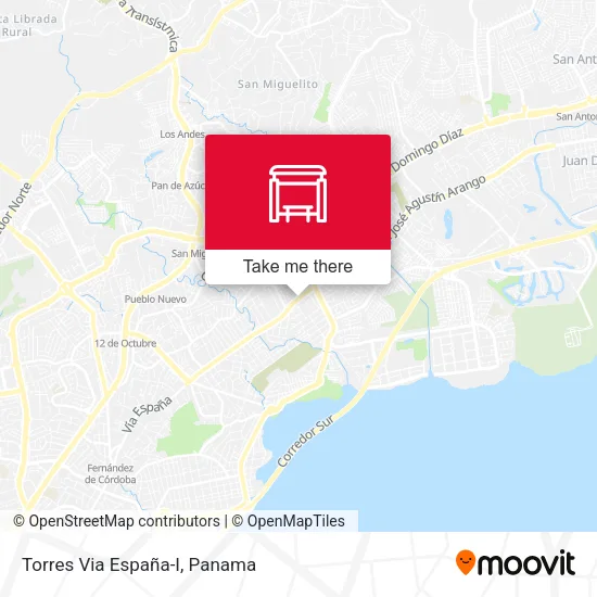Mapa de Torres Via España-I